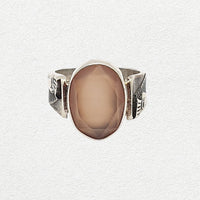 Peach Chalcedony Ring