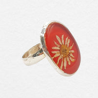 Silver Floral Ring