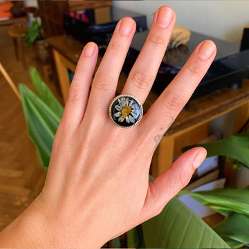 Daisy Silver Ring