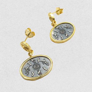 Sun Spiral Earrings