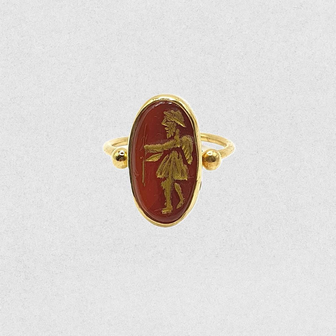 Carnelian Warrior Ring