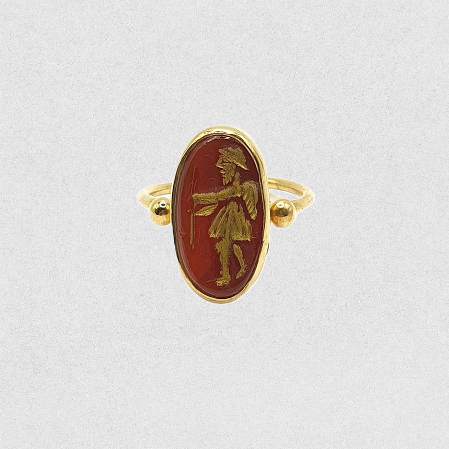 Carnelian Warrior Ring
