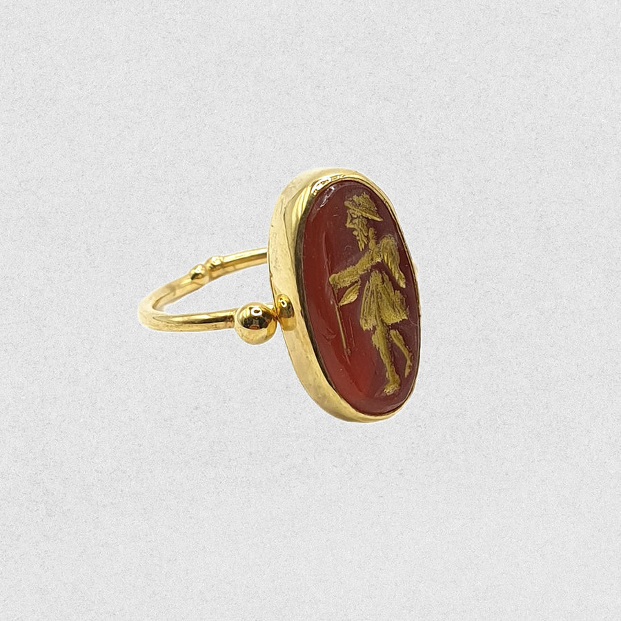 Carnelian Warrior Ring
