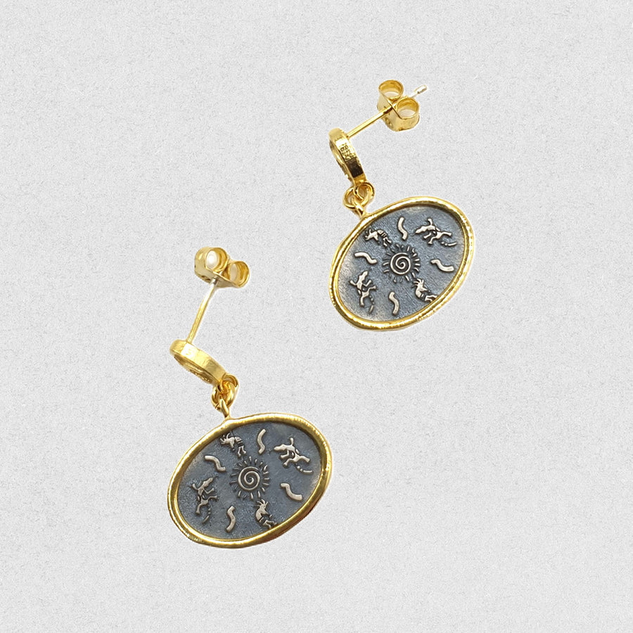 Sun Spiral Earrings
