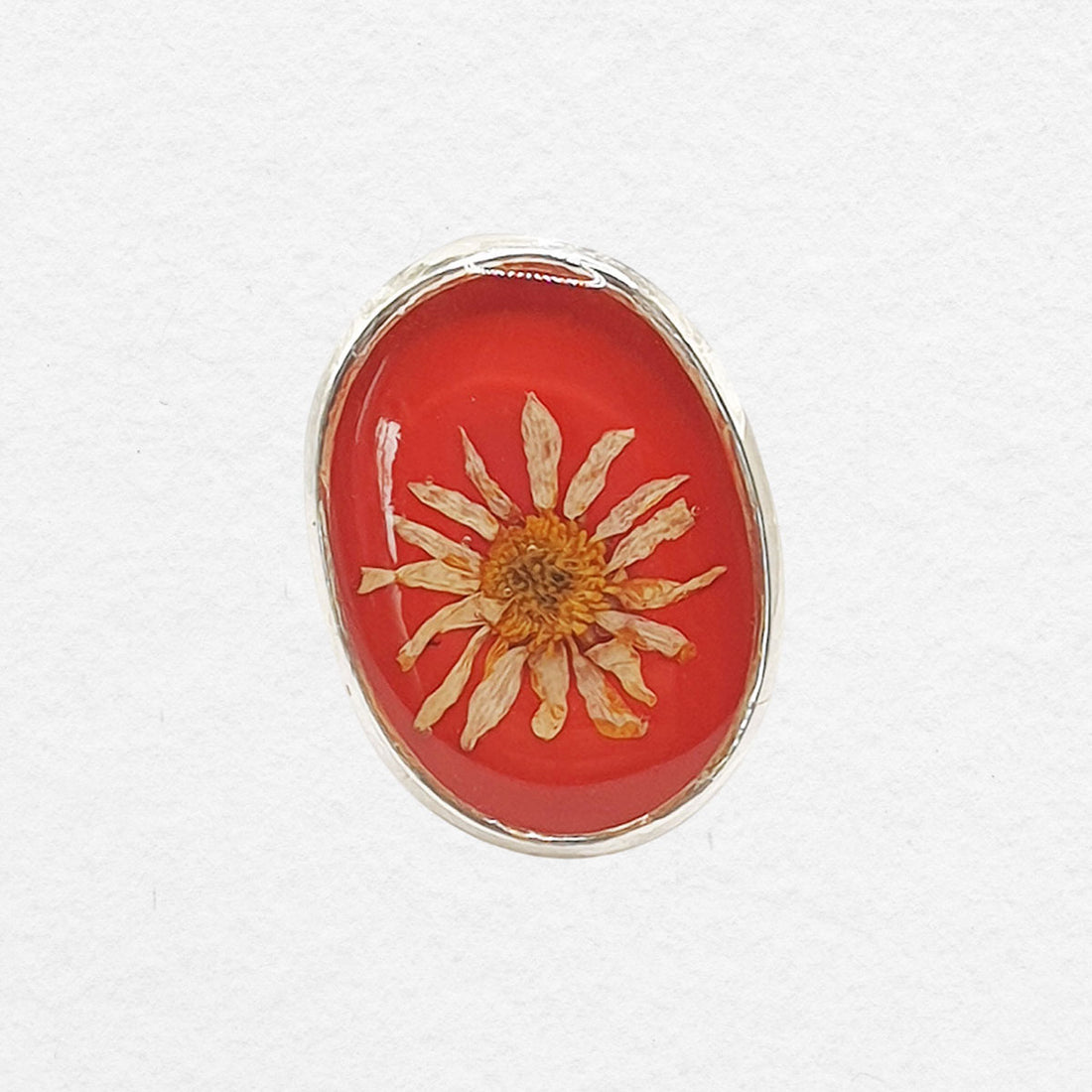 Silver Floral Ring
