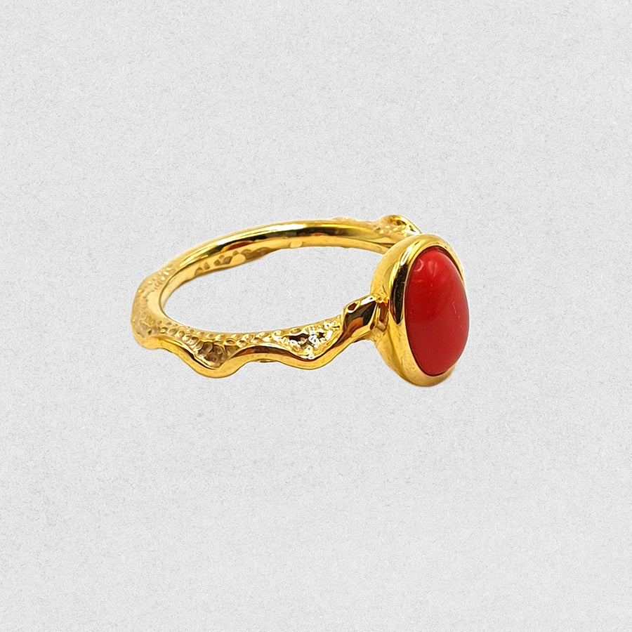 Coral Wave Ring