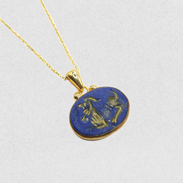 Capricorn Lapis Necklace