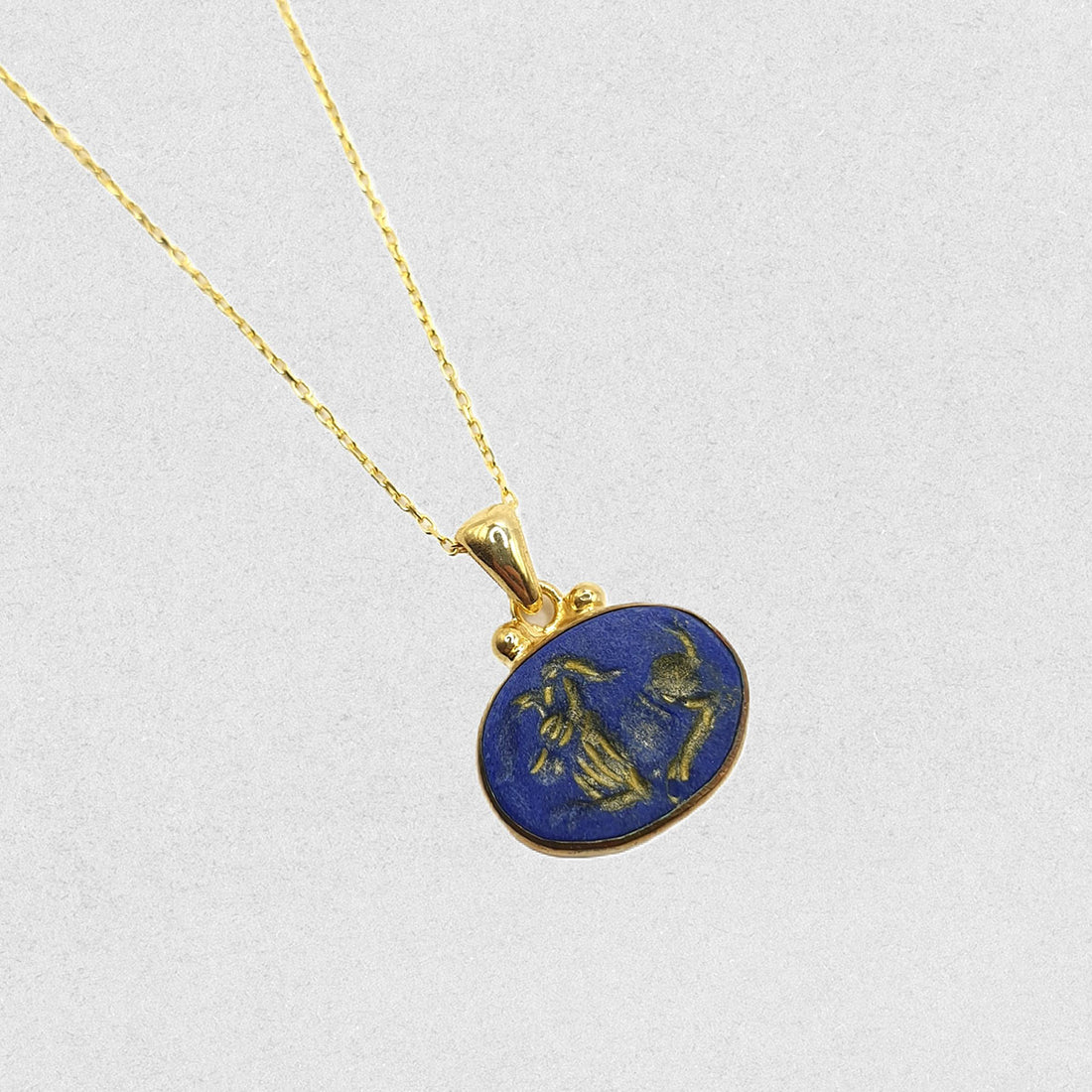 Capricorn Lapis Necklace