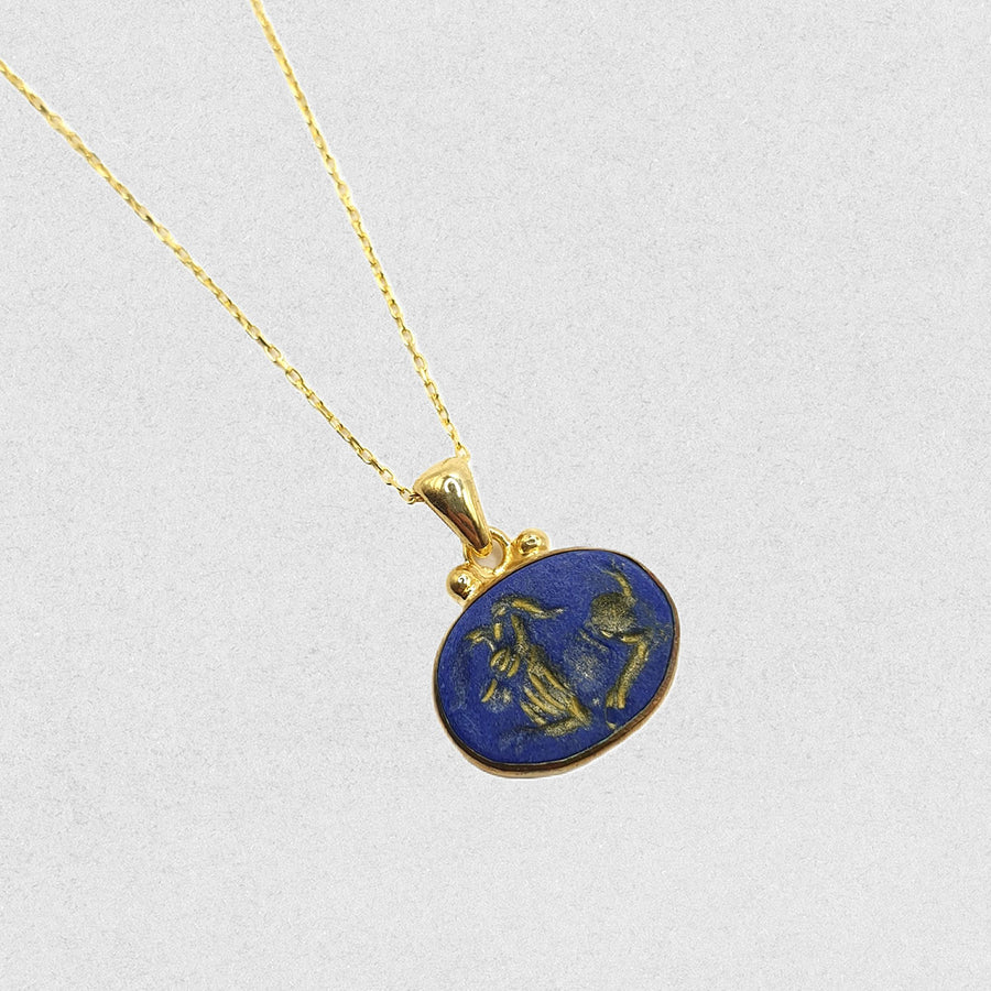 Capricorn Lapis Necklace
