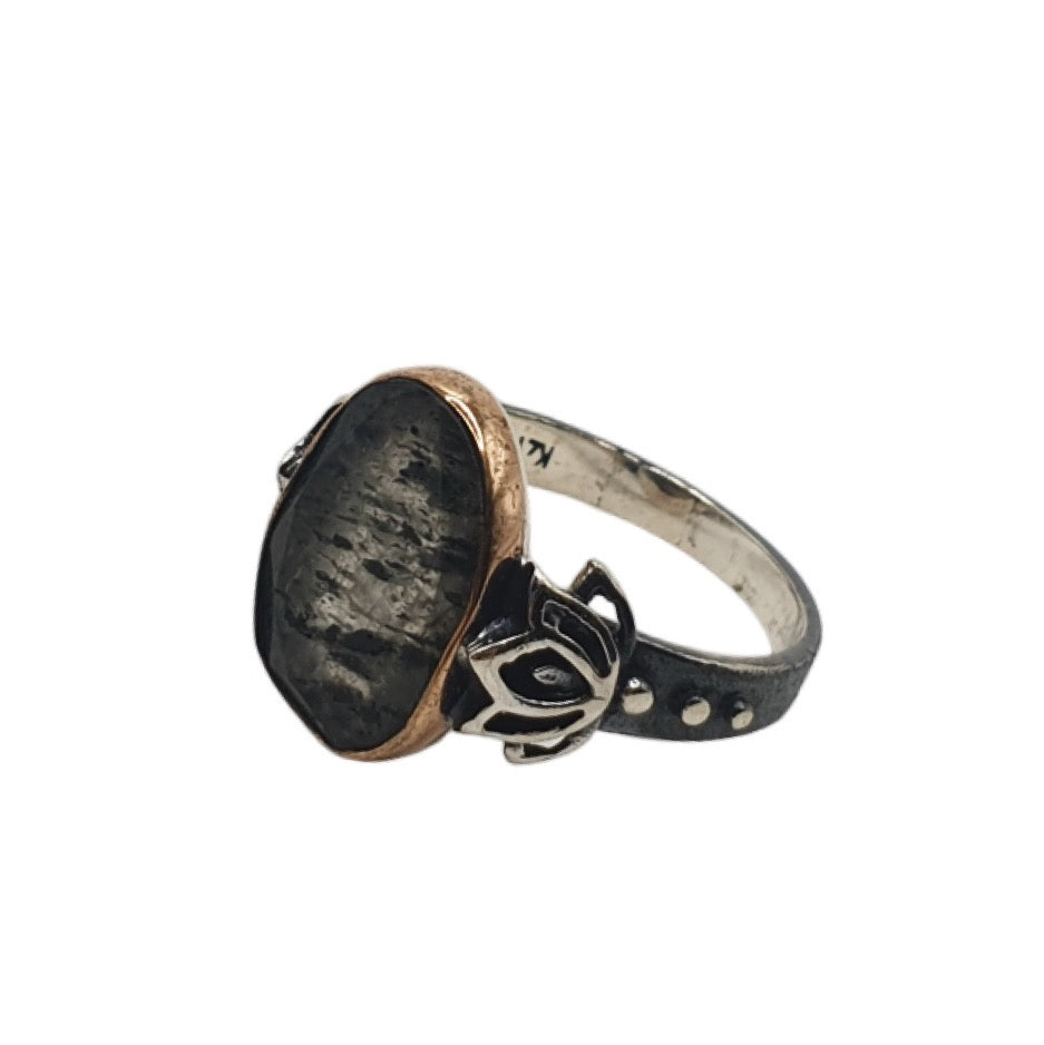 Midnight Lotus Ring