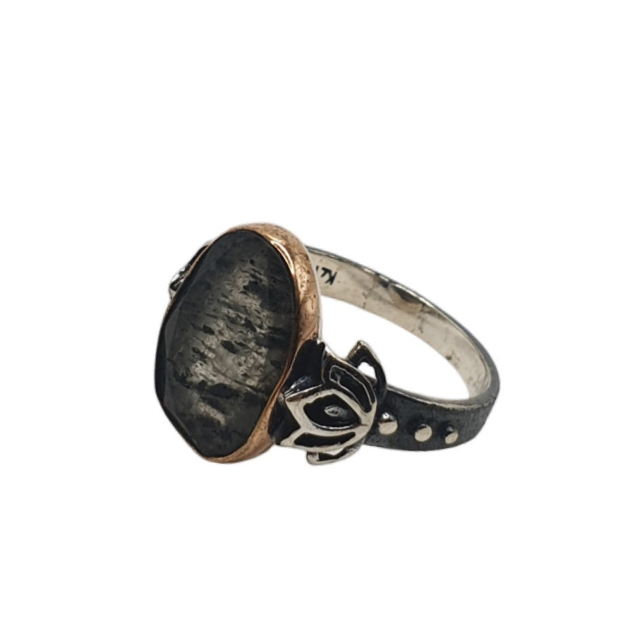 Midnight Lotus Ring