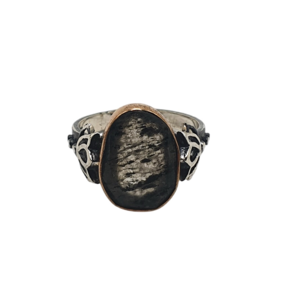 Midnight Lotus Ring