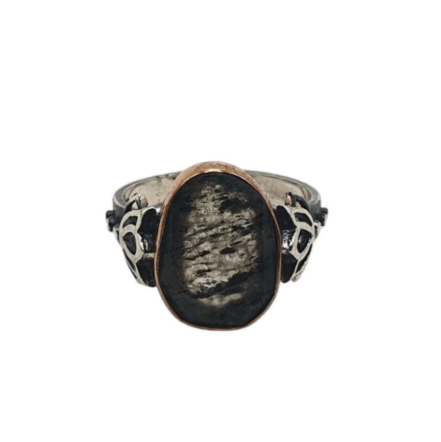 Midnight Lotus Ring