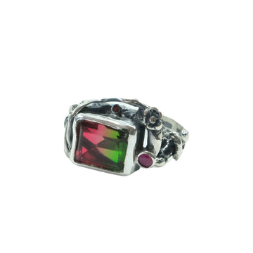 Watermelon Tourmaline Ring